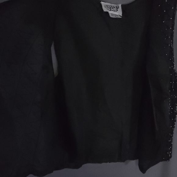 Vtg Sweet Sue Sequined Beaded Vest‎ 100% Silk WhimsiGoth Fairycore Size Small - Picture 8 of 9
